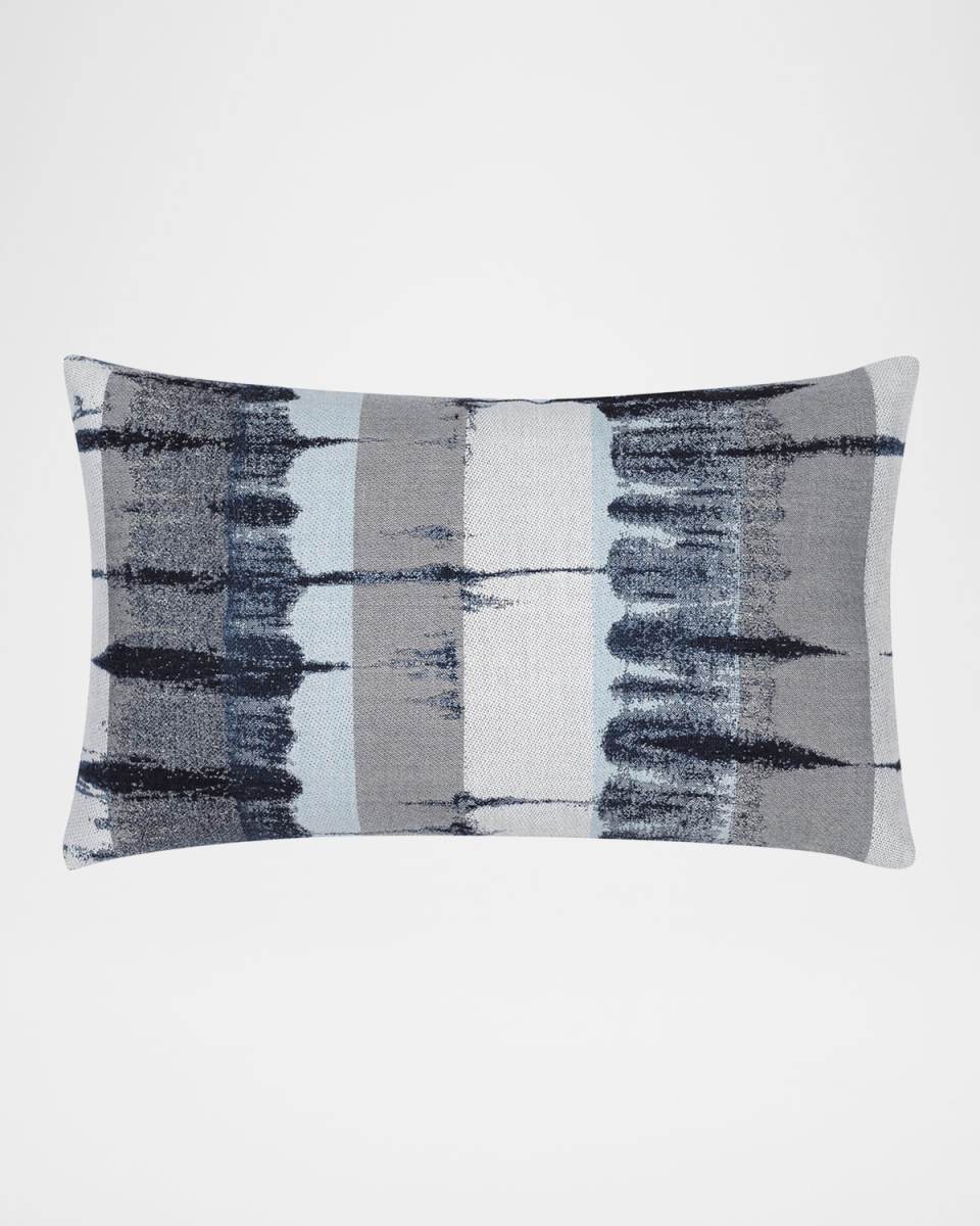 Shibori Indoor/Outdoor Lumbar Pillow, 12" x 20"